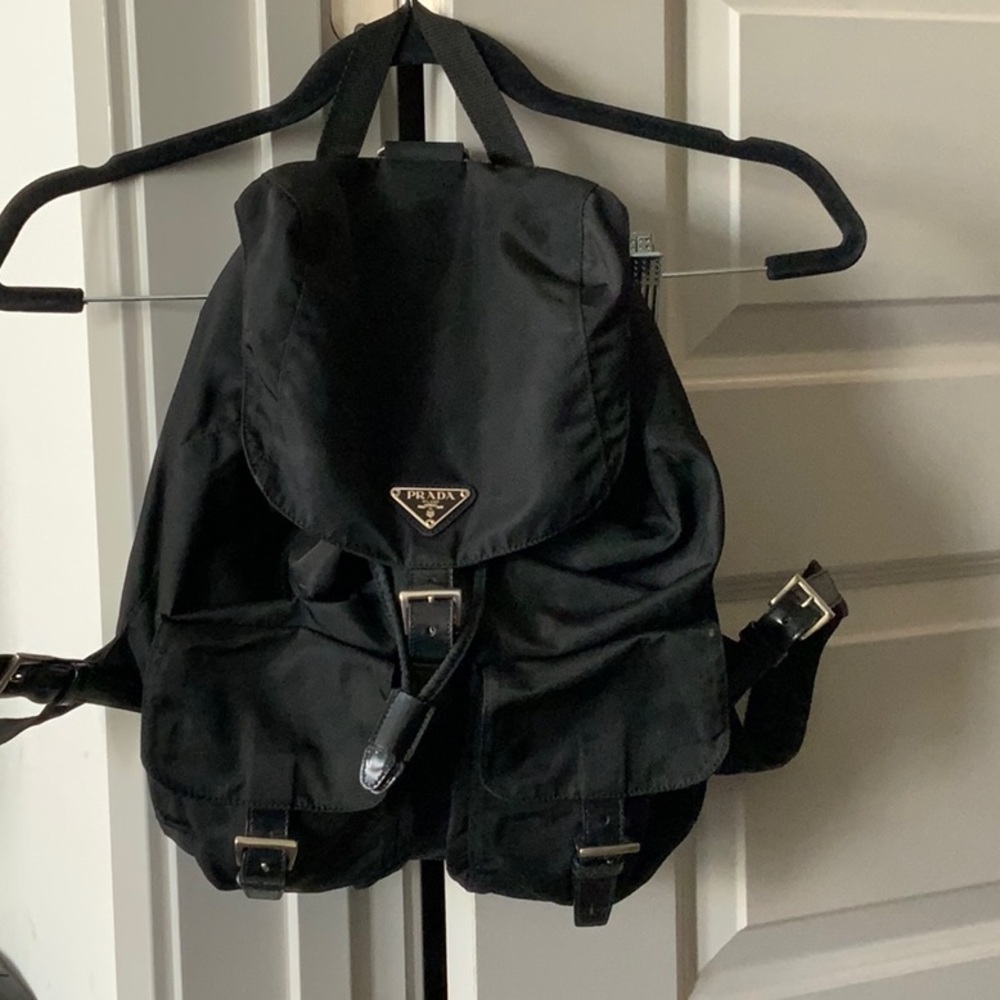 Authentic Prada Nylon Backpack Black - image 1